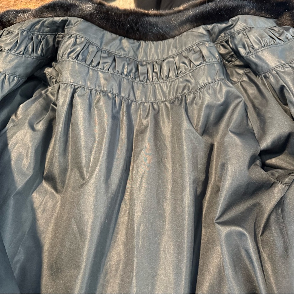 STERLING STALL Vintage Union Made Faux Fur Coat 1986 Button Front Pockets Sz 12 - Picture 11 of 16
